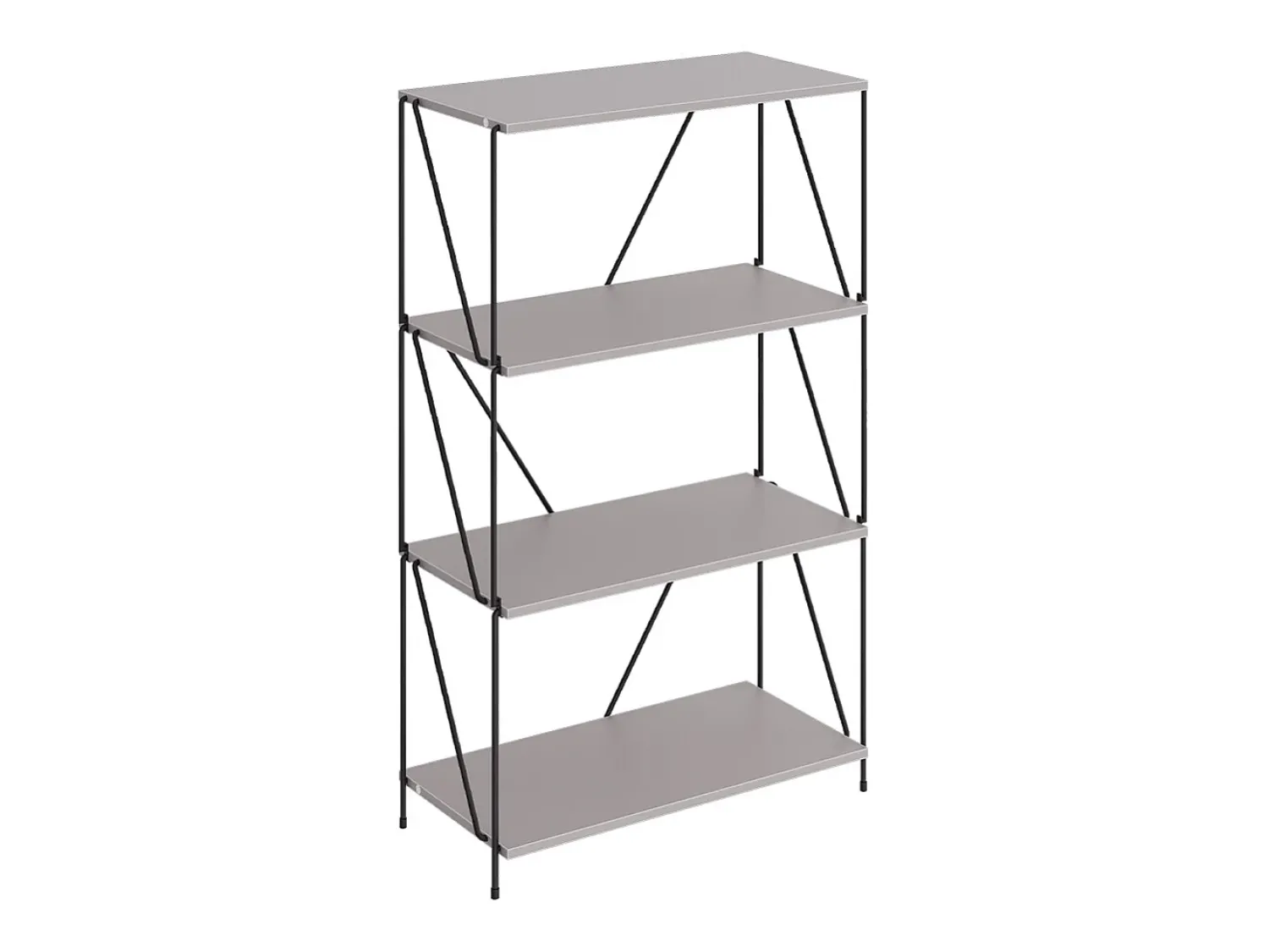 Vicco Bücherregal cinza-bege/preto 60x30x102.5 ravix^ Prateleira
