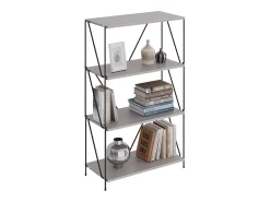 Vicco Bücherregal cinza-bege/preto 60x30x102.5 ravix^ Prateleira