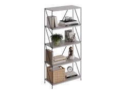 Discount Vicco Bücherregal cinza-bege/preto 60x30x134.5 ravix Cinzento