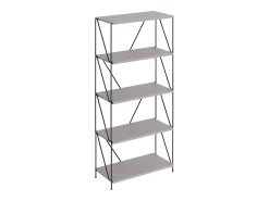 Discount Vicco Bücherregal cinza-bege/preto 60x30x134.5 ravix Cinzento