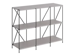 Vicco Bücherregal cinza-bege/preto 90x30x71 ravix^ Prateleira