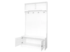 Clearance ModernLuxe Bengaleiro - 4 ganchos e 4 compartimentos - Branco