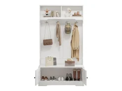 Clearance ModernLuxe Bengaleiro - 4 ganchos e 4 compartimentos - Branco
