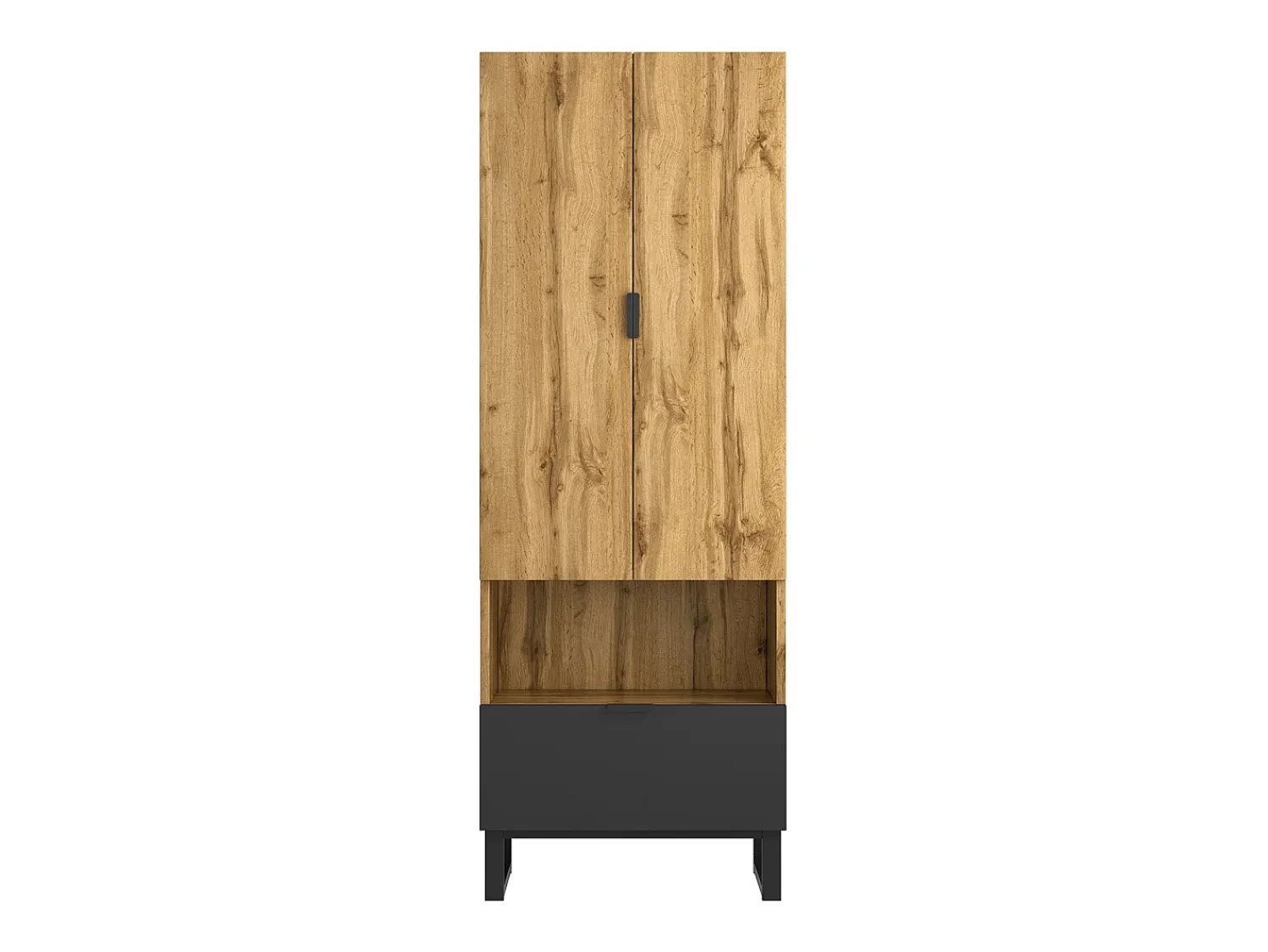 Discount ModernLuxe Bengaleiro com gaveta e compartimento - com varão - Natural Natural claro