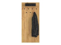 Petits-Meubles Bengaleiro de parede 7 pegs 1 prateleira Nilo Wood^ Cabide De Pé