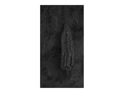 Cabide De Pé|Petits-Meubles Bengaleiro de parede com 9 ganchos Nilo Wood Preto