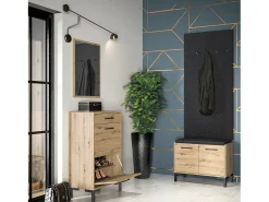 Best Petits-Meubles Bengaleiro de parede com 5 ganchos Liora Preto