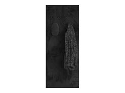 Hot Petits-Meubles Bengaleiro de parede com 7 ganchos Nilo Wood Preto