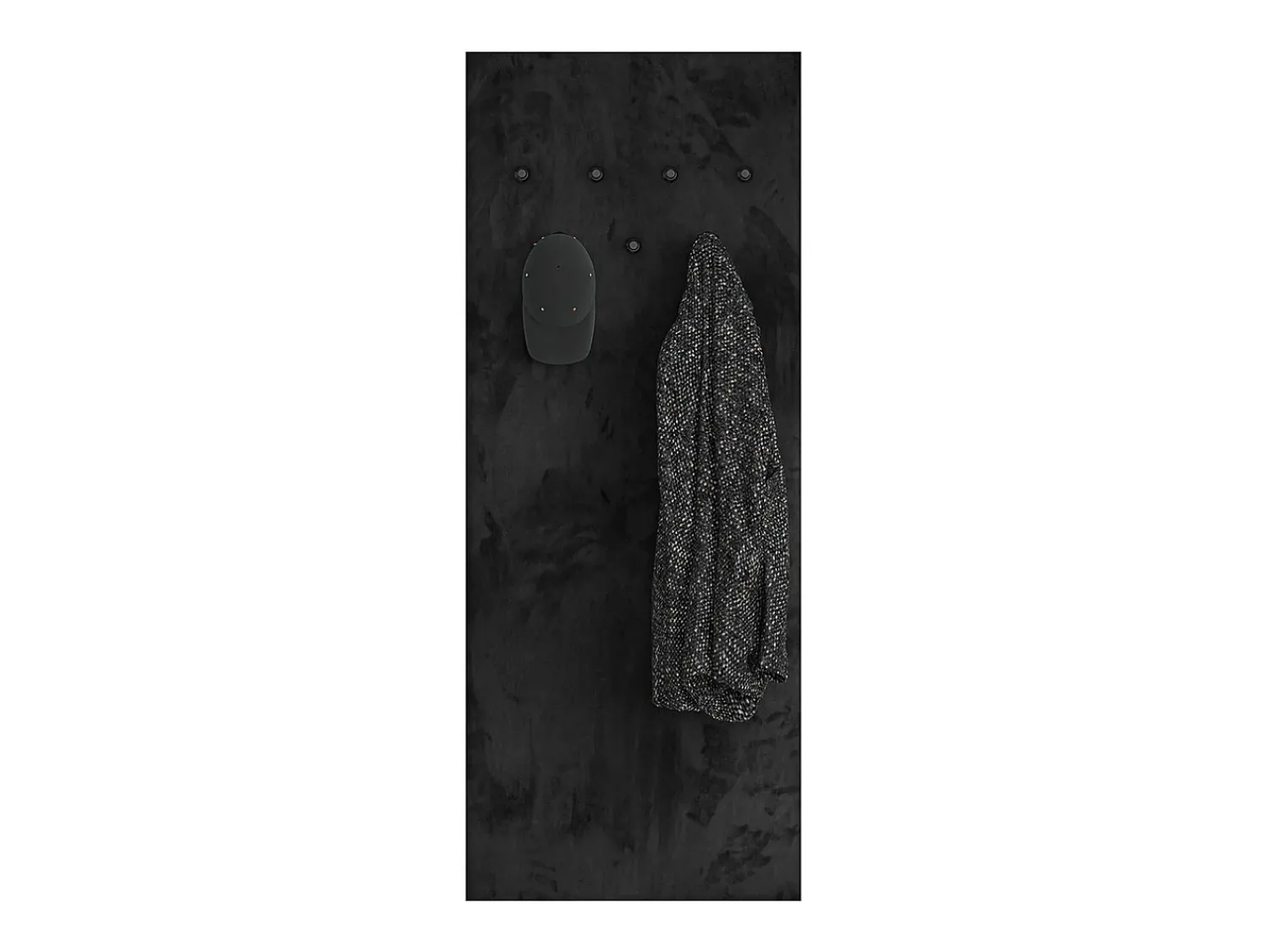 Hot Petits-Meubles Bengaleiro de parede com 7 ganchos Nilo Wood Preto