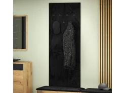 Hot Petits-Meubles Bengaleiro de parede com 7 ganchos Nilo Wood Preto