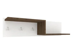 Cabide De Pé| Bengaleiro Grid, Carvalho Bronz/Branco, 100 x 20 x 24 cm Castanho
