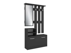 Móvel De Arrumação|Sapateira| Bengaleiro Lyon, antracite, C 85 x L 24 x A 180 cm Cinza antracite