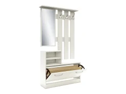 Móvel De Arrumação|Sapateira* Bengaleiro Lyon, , C 85 x L 24 x A 180 cm Branco