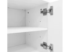 Móvel De Entrada|ModernLuxe Bengaleiro para sala - com ganchos e bancada para sapatos - Branco