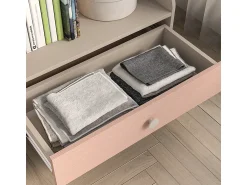 New Petits-Meubles Biblioteca 1 gaveta Alycia - rosa coral - efeito madeira 90cm Bege