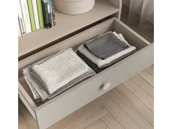 Best Petits-Meubles Biblioteca 1 gaveta Alycia - cinzento - efeito madeira 90cm Bege