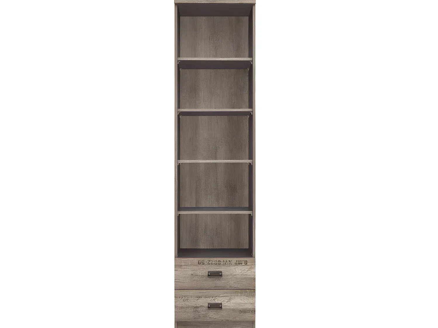 Online Petits-Meubles Biblioteca 2 gavetas Abel madeira e 205cm Cinzento