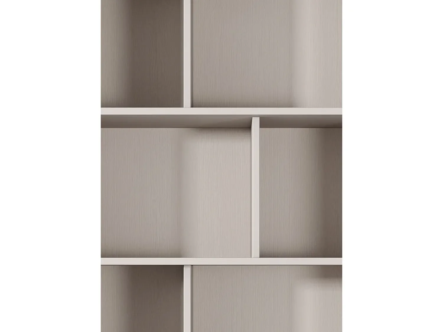 Biblioteca|Vente-unique Biblioteca 2 gavetas e 8 nichos MDF e dourado - ELONARIA de Pascal Morabito Bege
