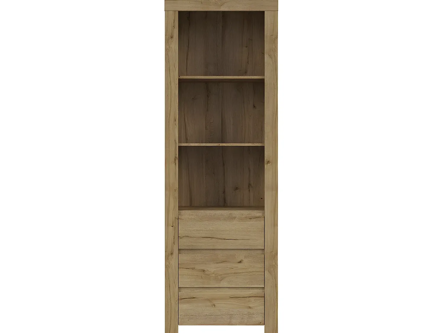Biblioteca*Petits-Meubles Biblioteca 3 gavetas Hella madeira 203cm Natural claro