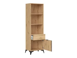 Biblioteca*Petits-Meubles Biblioteca 1 porta 1 gaveta Mao madeira 197cm Natural claro