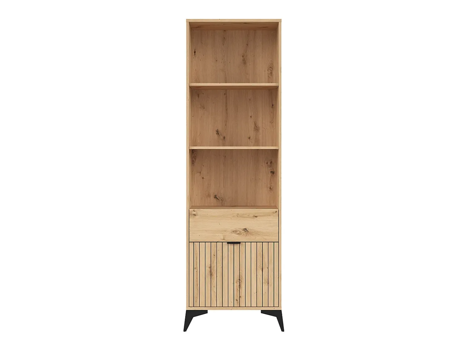 Biblioteca*Petits-Meubles Biblioteca 1 porta 1 gaveta Mao madeira 197cm Natural claro
