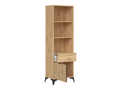 Biblioteca*Petits-Meubles Biblioteca 1 porta 1 gaveta Mao madeira 197cm Natural claro