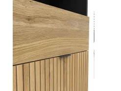 Outlet Petits-Meubles Biblioteca 1 porta 1 gaveta Pia madeira 196cm Natural claro