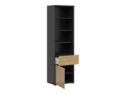 Outlet Petits-Meubles Biblioteca 1 porta 1 gaveta Pia madeira 196cm Natural claro