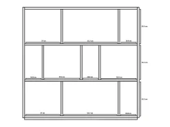 Sale Herdasa Biblioteca 3 prateleiras - A117cm x C119cm x P32cm carvalho - Nack Natural claro