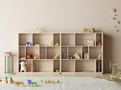 Sale Herdasa Biblioteca 3 prateleiras - A117cm x C119cm x P32cm carvalho - Nack Natural claro