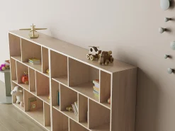Sale Herdasa Biblioteca 3 prateleiras - A117cm x C119cm x P32cm carvalho - Nack Natural claro