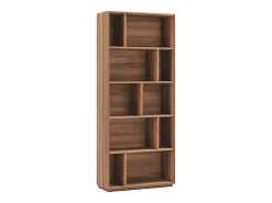 Biblioteca|Herdasa Biblioteca 5 prateleiras - A191cm x C80cm x P32cm nogueira - Nack Castanho