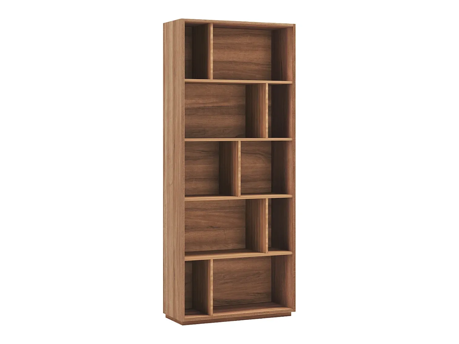 Biblioteca|Herdasa Biblioteca 5 prateleiras - A191cm x C80cm x P32cm nogueira - Nack Castanho