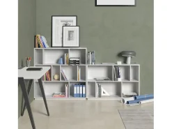 Herdasa Biblioteca 2 prateleiras - A80cm x C119cm x P32cm - Nack Branco