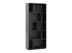 Biblioteca|Herdasa Biblioteca 5 prateleiras - A191cm x C80cm x P32cm antracite - Nack Cinza antracite