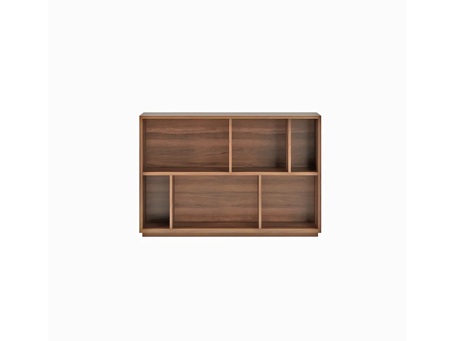 Biblioteca|Herdasa Biblioteca 2 prateleiras - A80cm x C119cm x P32cm nogueira - Nack Castanho