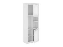 Vente-unique Biblioteca com 2 portas e 3 nichos - C68,5 x L29,9 x A175,5 cm - Cor: - EVAN^ Biblioteca