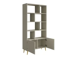 Clearance Vente-unique Biblioteca com 2 portas e 8 nichos - NORSIM de Pascal Morabito Bege