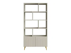 Clearance Vente-unique Biblioteca com 2 portas e 8 nichos - NORSIM de Pascal Morabito Bege