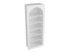 Biblioteca|Vente-unique Biblioteca contemporânea com 6 nichos - CYMORA Branco