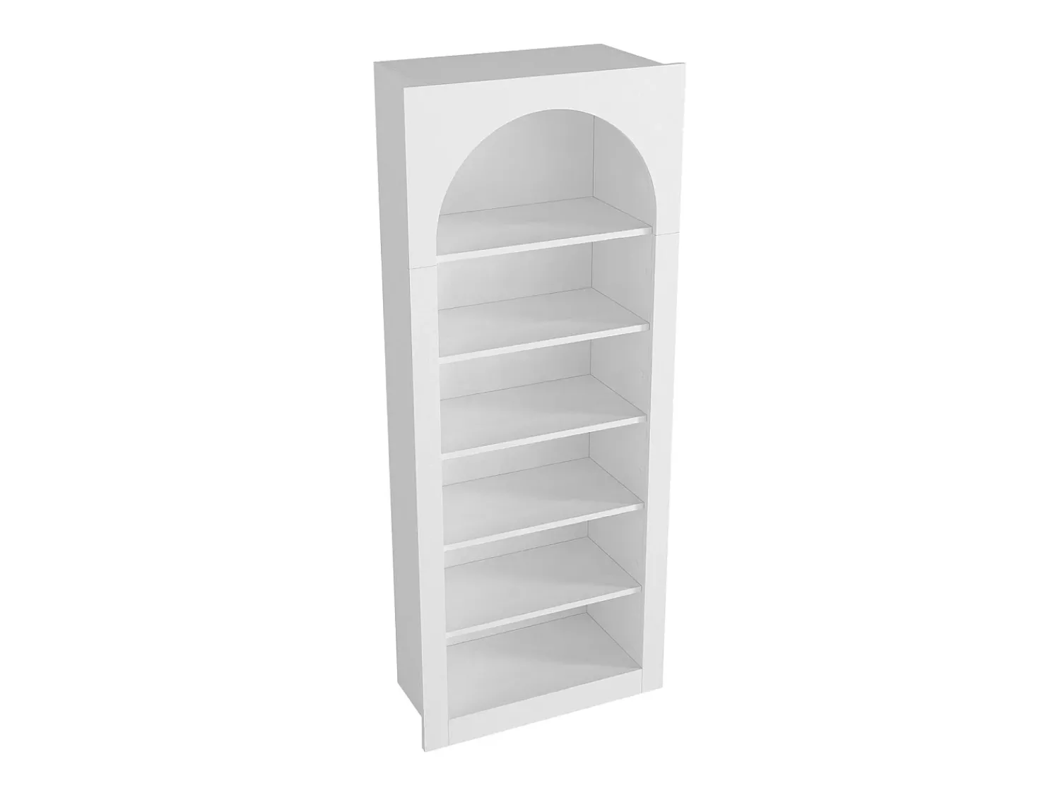 Biblioteca|Vente-unique Biblioteca contemporânea com 6 nichos - CYMORA Branco