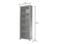 Petits-Meubles Biblioteca Martin e madeira 200cm^ Biblioteca