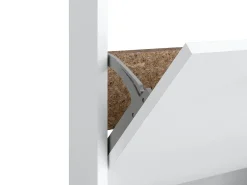 Móvel De Arrumação|Sapateira|Loft24 Bill | Sapateira com 2 Abas e 1 Aba de Tampo Branco
