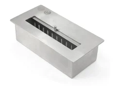 Lareira| Biofireplace de piso de lareira a bioetanol JEFFERSON L 89,5 x H90,5 x D28 Preto
