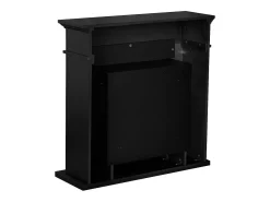 Lareira| Biofireplace de piso de lareira a bioetanol JEFFERSON L 89,5 x H90,5 x D28 Preto