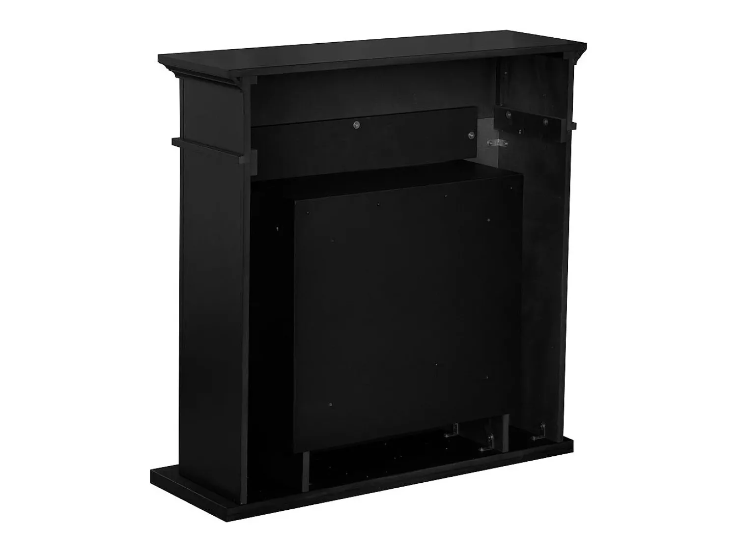 Lareira| Biofireplace de piso de lareira a bioetanol JEFFERSON L 89,5 x H90,5 x D28 Preto