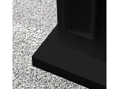 Lareira| Biofireplace de piso de lareira a bioetanol JEFFERSON L 89,5 x H90,5 x D28 Preto