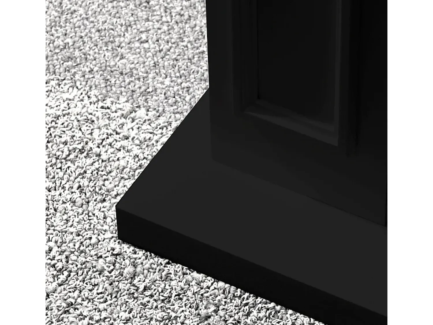 Lareira| Biofireplace de piso de lareira a bioetanol JEFFERSON L 89,5 x H90,5 x D28 Preto