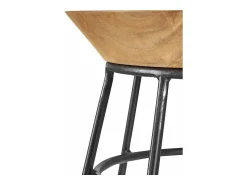 Clearance Loft24 Blair | Mesa de apoio com 1 gaveta em branco - Moldura dourada Castanho
