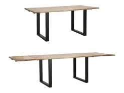 BORDA TUDO. CM 180X90X77-COMPRIMENTO TOTAL 280 (MADEIRA MANGA) Castanho